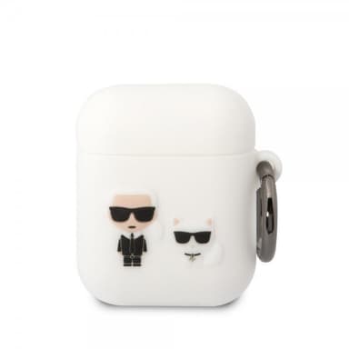 Karl Lagerfeld AirPods 1/2 Skal 3D Logo Vit