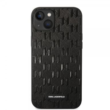 Karl Lagerfeld iPhone 14 Plus Skal Saffiano Monogram Svart