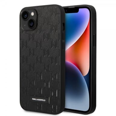 Karl Lagerfeld iPhone 14 Plus Skal Saffiano Monogram Svart