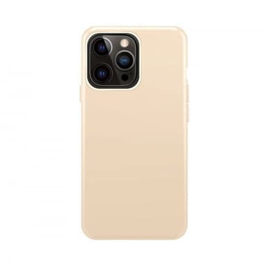 XQISIT iPhone 14 Pro Max Skal Silicone Case Sand