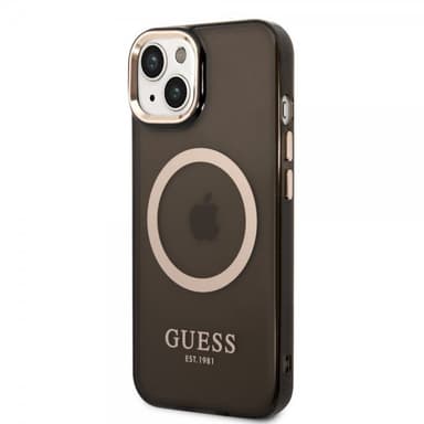 Guess iPhone 14 Skal Translucent MagSafe Svart