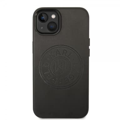Karl Lagerfeld iPhone 14 Skal Logo Perforerad Svart