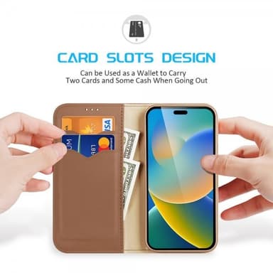DUX DUCIS iPhone 14 Pro Fodral Hivo Series Brun