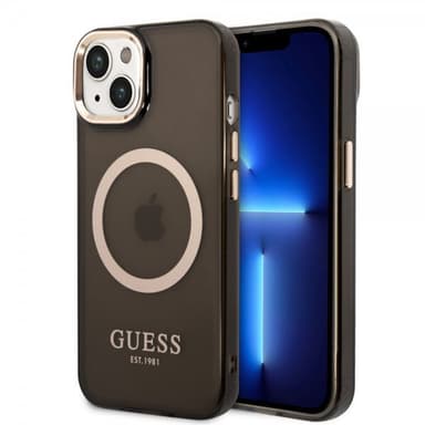 Guess iPhone 14 Skal Translucent MagSafe Svart