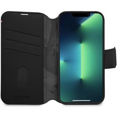 Decoded iPhone 14 Pro Fodral Leather Detachable Wallet Svart
