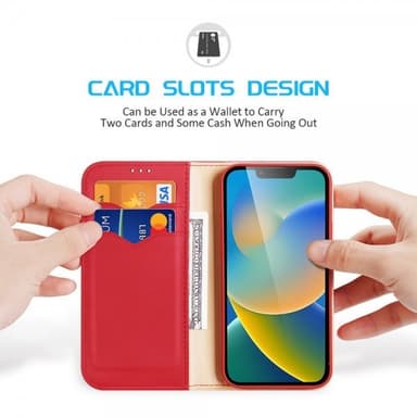DUX DUCIS iPhone 14 Plus Fodral Hivo Series Röd