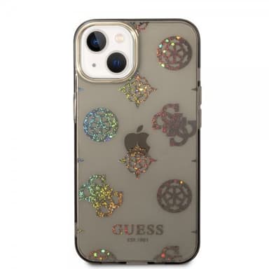 Guess iPhone 14 Skal Peony Glitter Svart