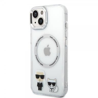 Karl Lagerfeld iPhone 14 Skal Karl & Choupette MagSafe Transparent