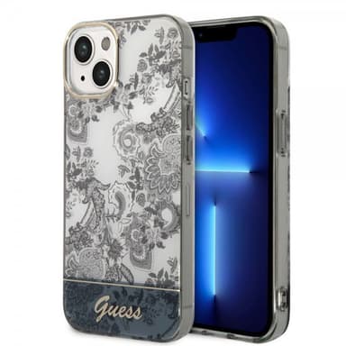Guess iPhone 14 Skal Toile de Jouy Grå