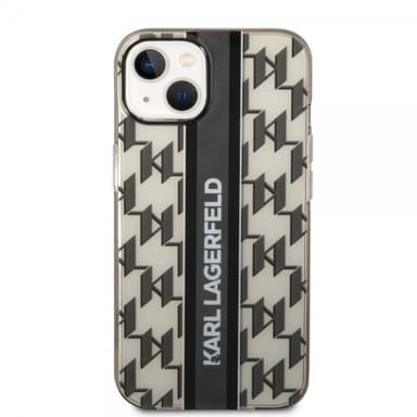 Karl Lagerfeld iPhone 14 Skal Monogram Vertical Stripe Svart