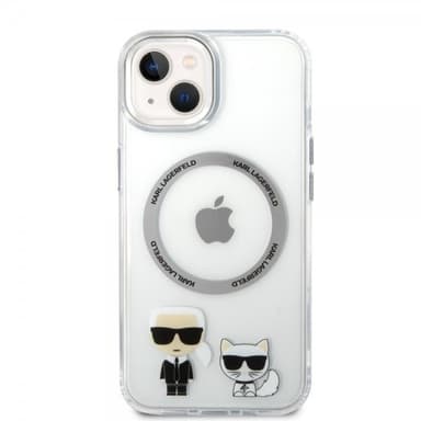 Karl Lagerfeld iPhone 14 Skal Karl & Choupette MagSafe Transparent