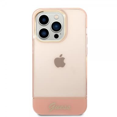Guess iPhone 14 Pro Max Skal Translucent Rosa