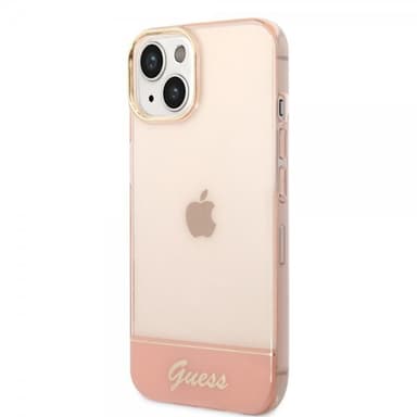 Guess iPhone 14 Skal Translucent Rosa