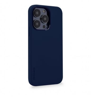 Decoded iPhone 14 Pro Max Skal Silicone Backcover Navy Peony