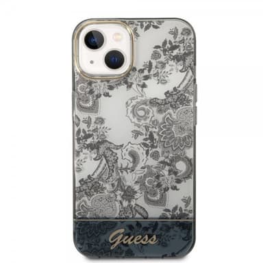 Guess iPhone 14 Skal Toile de Jouy Grå