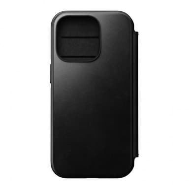 NOMAD iPhone 14 Pro Fodral Modern Leather Folio Horween Svart