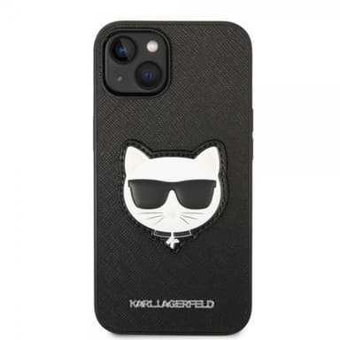 Karl Lagerfeld iPhone 14 Skal Saffiano Choupette Svart