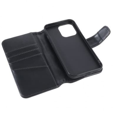Nordic Covers iPhone 14 Pro Max Fodral Essential Leather Raven Black