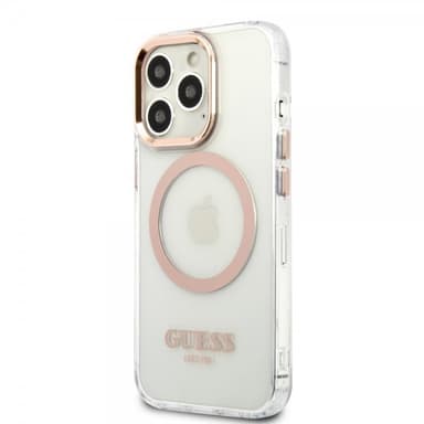 Guess iPhone 13 Pro Max Skal Transparent MagSafe Guld Transparent