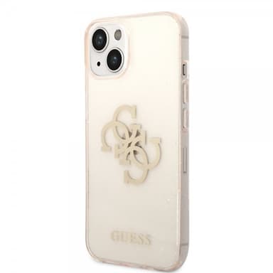 Guess iPhone 14 Skal Full Glitter Guld