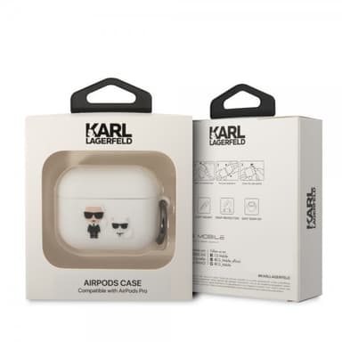 Karl Lagerfeld AirPods Pro Skal 3D Logo Vit