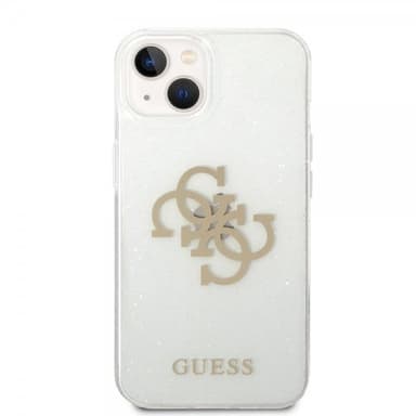 Guess iPhone 14 Plus Skal Full Glitter Transparent