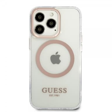 Guess iPhone 13 Pro Max Skal Transparent MagSafe Guld Transparent
