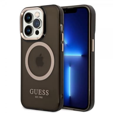 Guess iPhone 14 Pro Max Skal Translucent MagSafe Svart