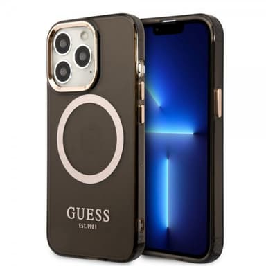 Guess iPhone 13 Pro Skal Translucent MagSafe Svart
