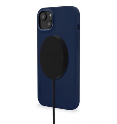 Decoded iPhone 14 Plus Skal Silicone Backcover Navy Peony