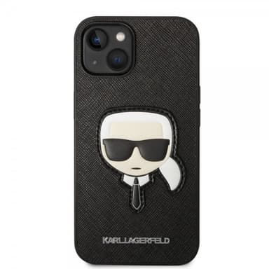 Karl Lagerfeld iPhone 14 Plus Skal Saffiano Karl Svart