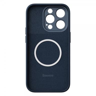 Baseus iPhone 14 Pro Max Skal Liquid Silica Gel MagSafe Blå