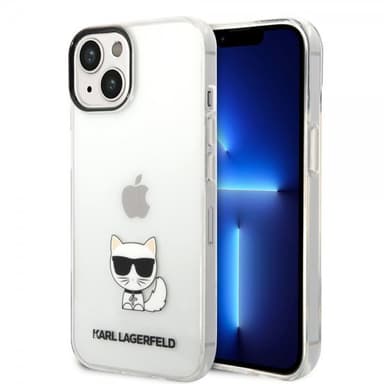 Karl Lagerfeld iPhone 14 Plus Skal Printed Choupette Transparent