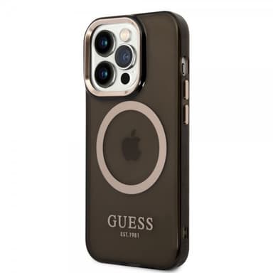 Guess iPhone 14 Pro Max Skal Translucent MagSafe Svart