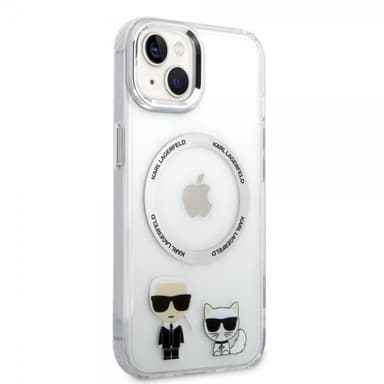 Karl Lagerfeld iPhone 14 Skal Karl & Choupette MagSafe Transparent
