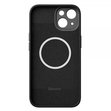 Baseus iPhone 14 Plus Skal Liquid Silica Gel MagSafe Svart