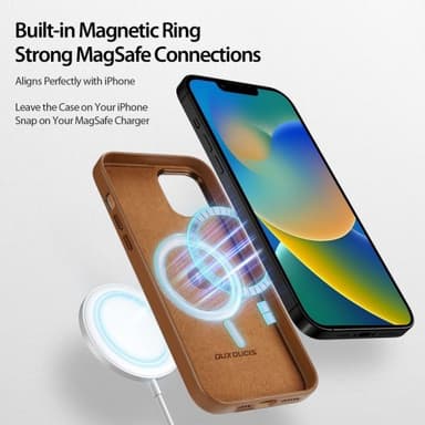 DUX DUCIS iPhone 14 Plus Skal Grit Series MagSafe Brun