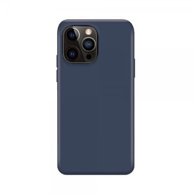 XQISIT iPhone 14 Pro Max Skal Silicone Case Mörkblå