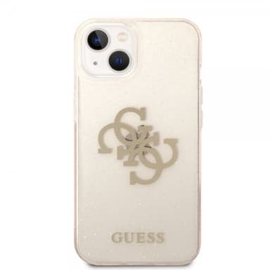Guess iPhone 14 Skal Full Glitter Guld