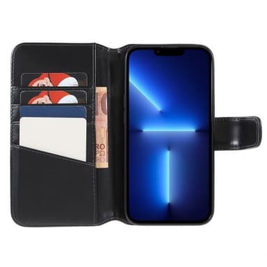 Nordic Covers iPhone 14 Pro Max Fodral Essential Leather Raven Black