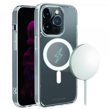 Vivanco iPhone 14 Pro Skal Mag Steady Transparent Klar