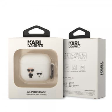 Karl Lagerfeld AirPods 3 Skal 3D Logo Vit