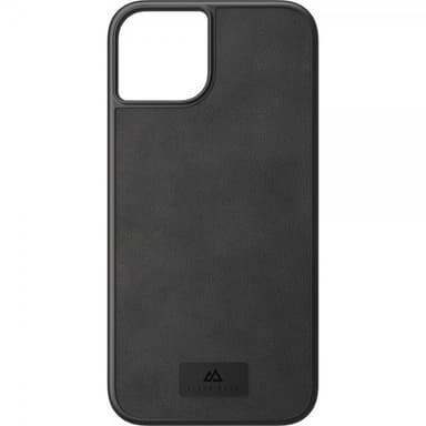 Black Rock iPhone 14 Plus Skal Real Leather Case Svart
