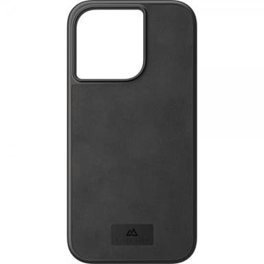 Black Rock iPhone 14 Pro Skal Real Leather Case Svart