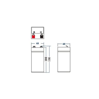 Green Cell Batteri AGM VRLA 4V 4.5Ah