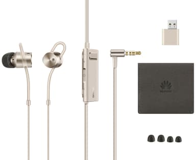 Huawei AM185 brusreducerande in-ear hörlurar (guld)