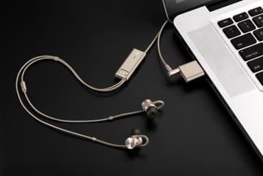 Huawei AM185 brusreducerande in-ear hörlurar (guld)