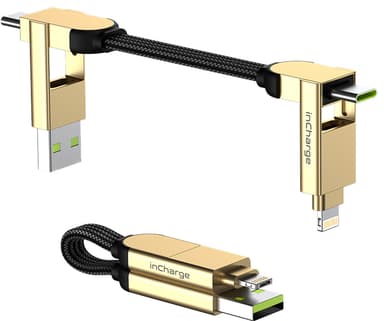 Rolling Square InCharge X 100W multiportskabel (beige)