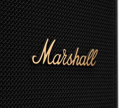 Marshall Tufton bärbar stereohögtalare (svart/mässing)
