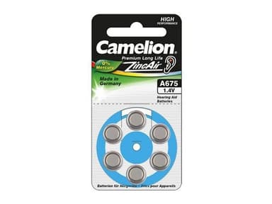 Camelion A675 Hörapparatsbatteri 6-pack